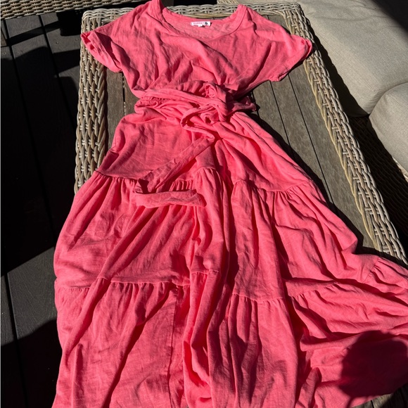 Sundry Dresses & Skirts - Sundry for Anthropologie Coral  Tiered dress , Size 0